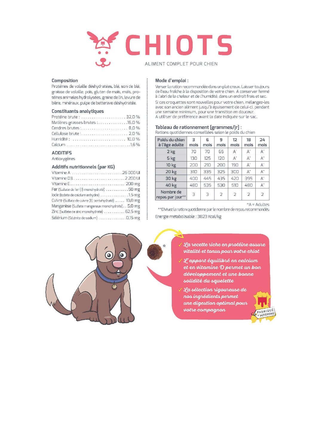PREMIUM CHIOT 10KG