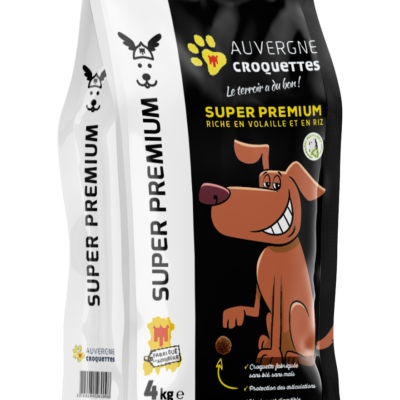 SUPER PREMIUM VOLAILLE/RIZ SANS CEREALES PAILLERES 4KG