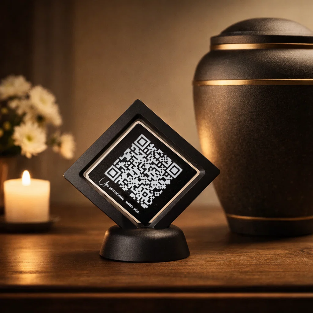 Plaque QR Code mémorielle Auvergne