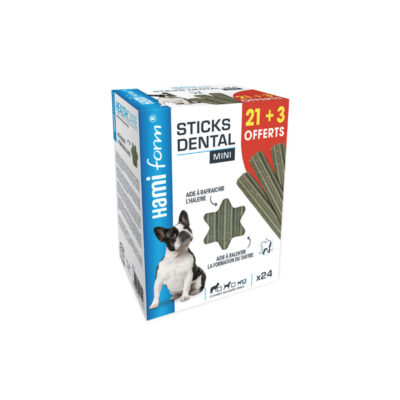 Hamiform Dental sticks mini - 21 sticks + 3 offerts - 375 gr