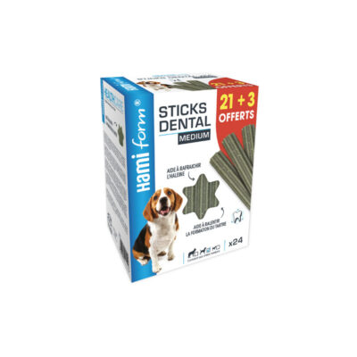 Hamiform Dental Sticks Medium – 21 sticks + 3 offerts – 525 g