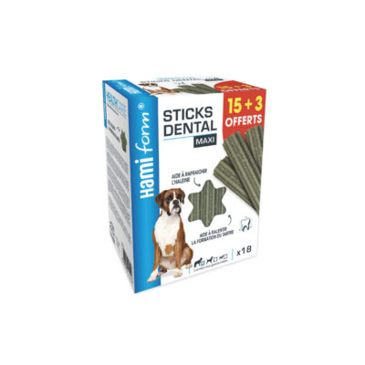 Hamiform Dental sticks maxi - 15 sticks + 3 offerts - 825 gr