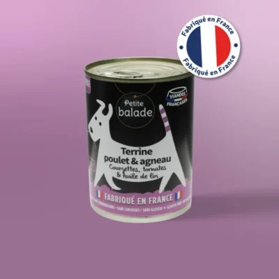 Petite Balade – Terrine Poulet & Agneau pour Chien – 400 g