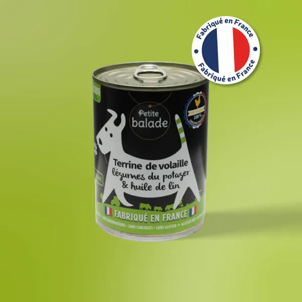 Petite Balade – Terrine Volaille & Légumes pour Chien – 400 g