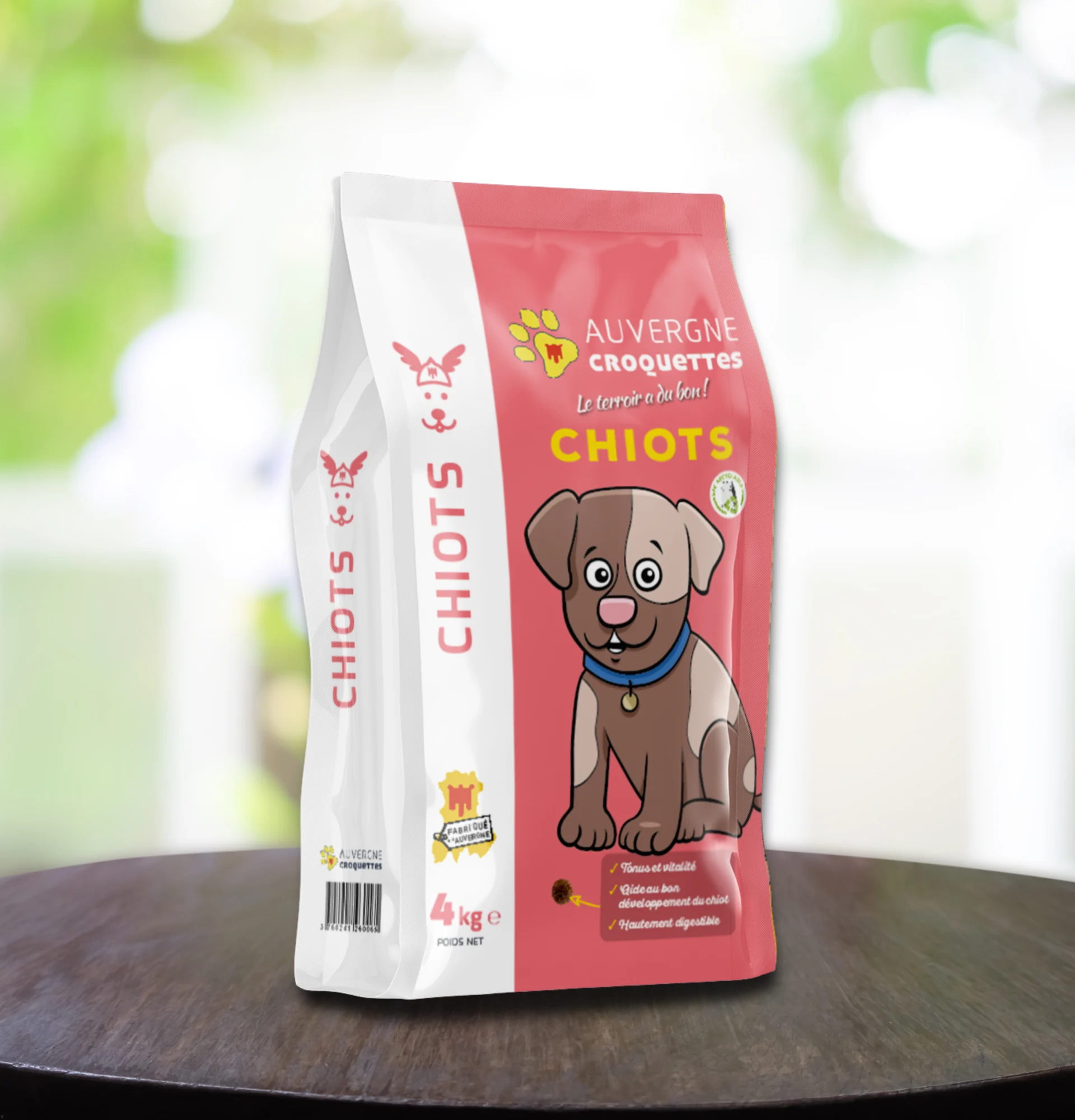 Sac de croquettes chiot 4 kg