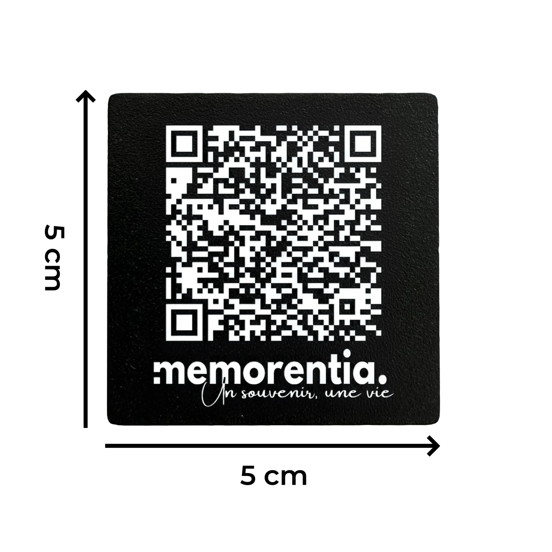 Schéma des dimensions d’un support QR code