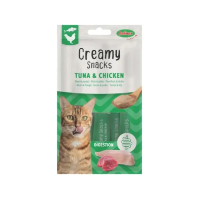 CREAMY SNACK x4 THON POULET pour chat - 60g